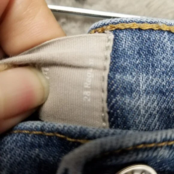 Everlane Jeans Womens 28 Medium Wash Stretch Mid Rise Skinny Leg *Read* - Picture 7 of 15